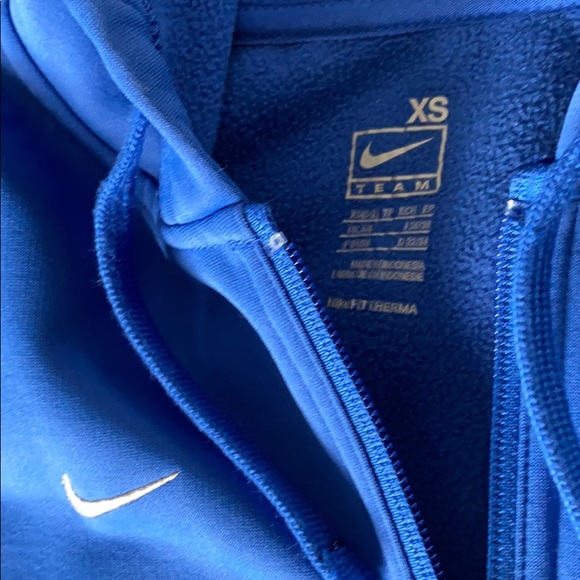 Nike Full Zip Warm Fleece Hooded Jacket in Blue - Picture 4 of 6